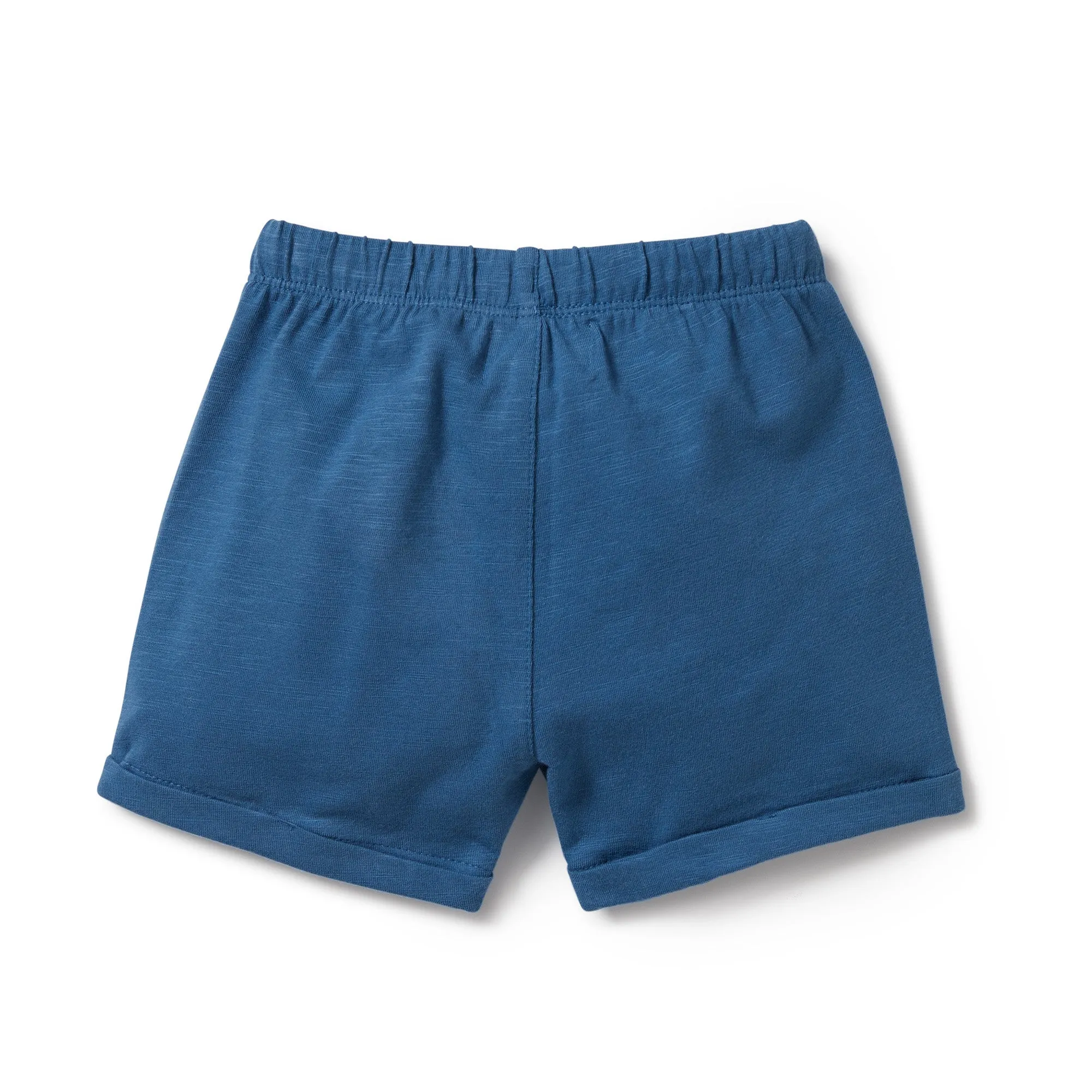 WILSON & FRENCHY DARK BLUE ORG TIE FRONT SHORT