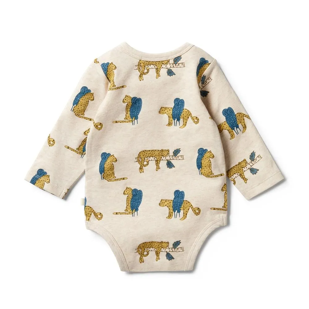 Wilson & Frenchy | Organic Envelope Baby Bodysuit - Sneaky Leopard