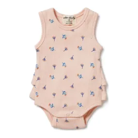 Wilson Frenchy Organic Rib Ruffle Bodysuit