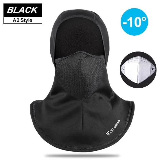 Winter Cycling Face Mask Fleece Thermal Balaclava Keep Warm Windproof Ski Mask Cap Snowboard Bike Bicycle Face Mask