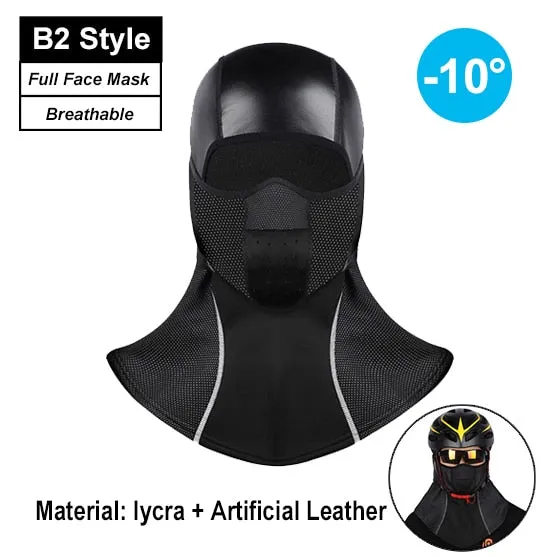 Winter Cycling Face Mask Fleece Thermal Balaclava Keep Warm Windproof Ski Mask Cap Snowboard Bike Bicycle Face Mask