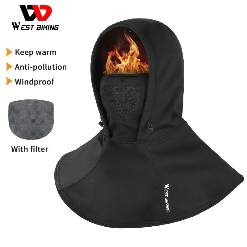 Winter Sport Cycling Cap Reflective Men Women Scarf Balaclava Neck Warmer Ski Bicycle Motorcycle Running Head Cap Hat