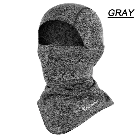 Winter Fleece Cycling Face Mask Windproof Warm MTB Road Bicycle Full Face Cover Outdoor Men Women Thermal Bike Cap