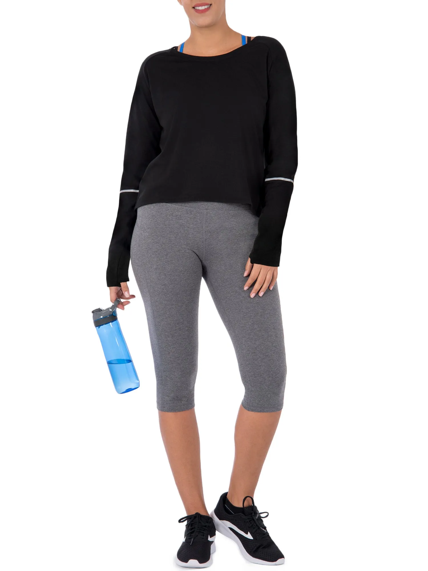 Women's Active Long Sleeve Tunic With Reflective Detail