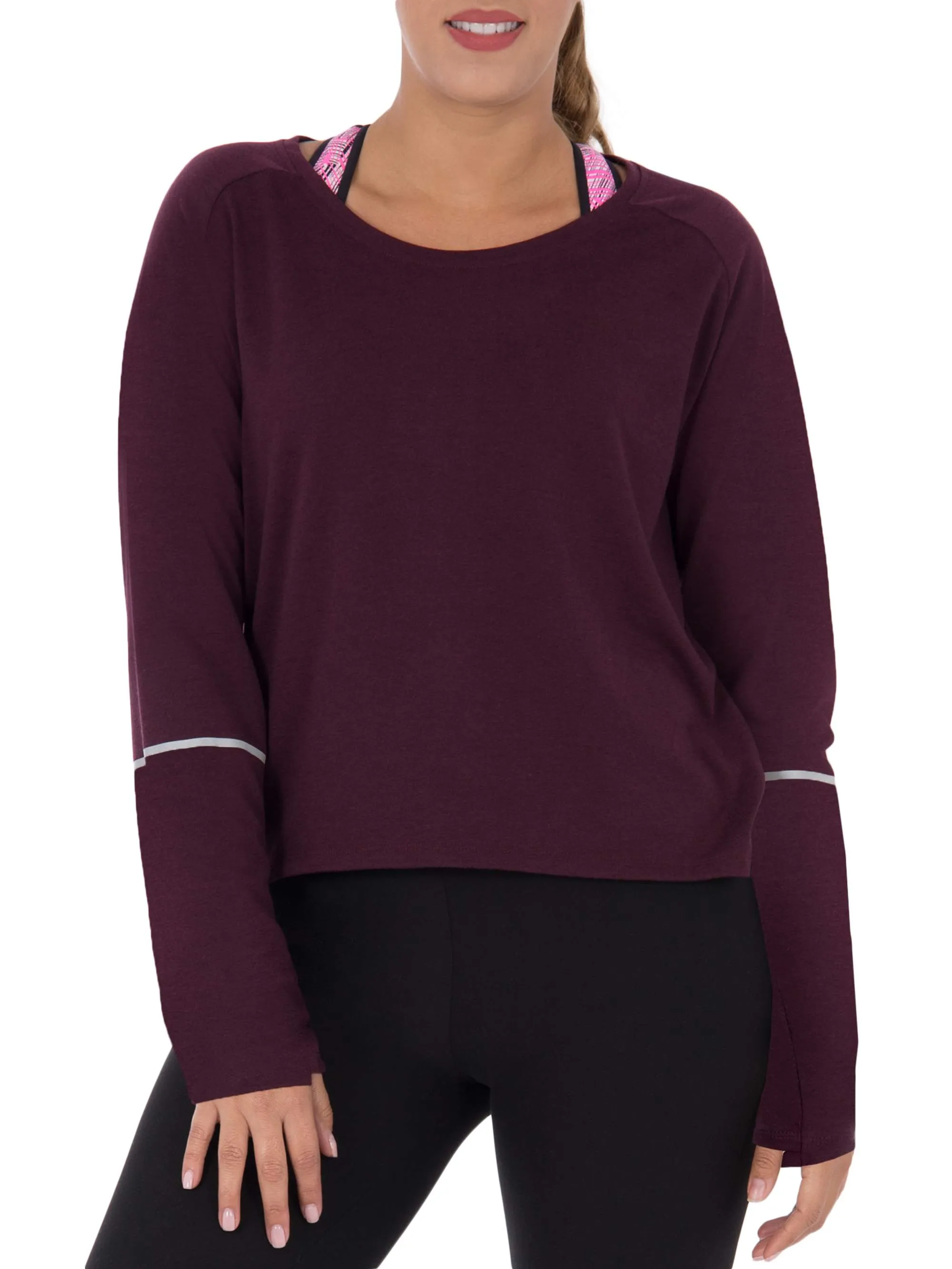 Women's Active Long Sleeve Tunic With Reflective Detail