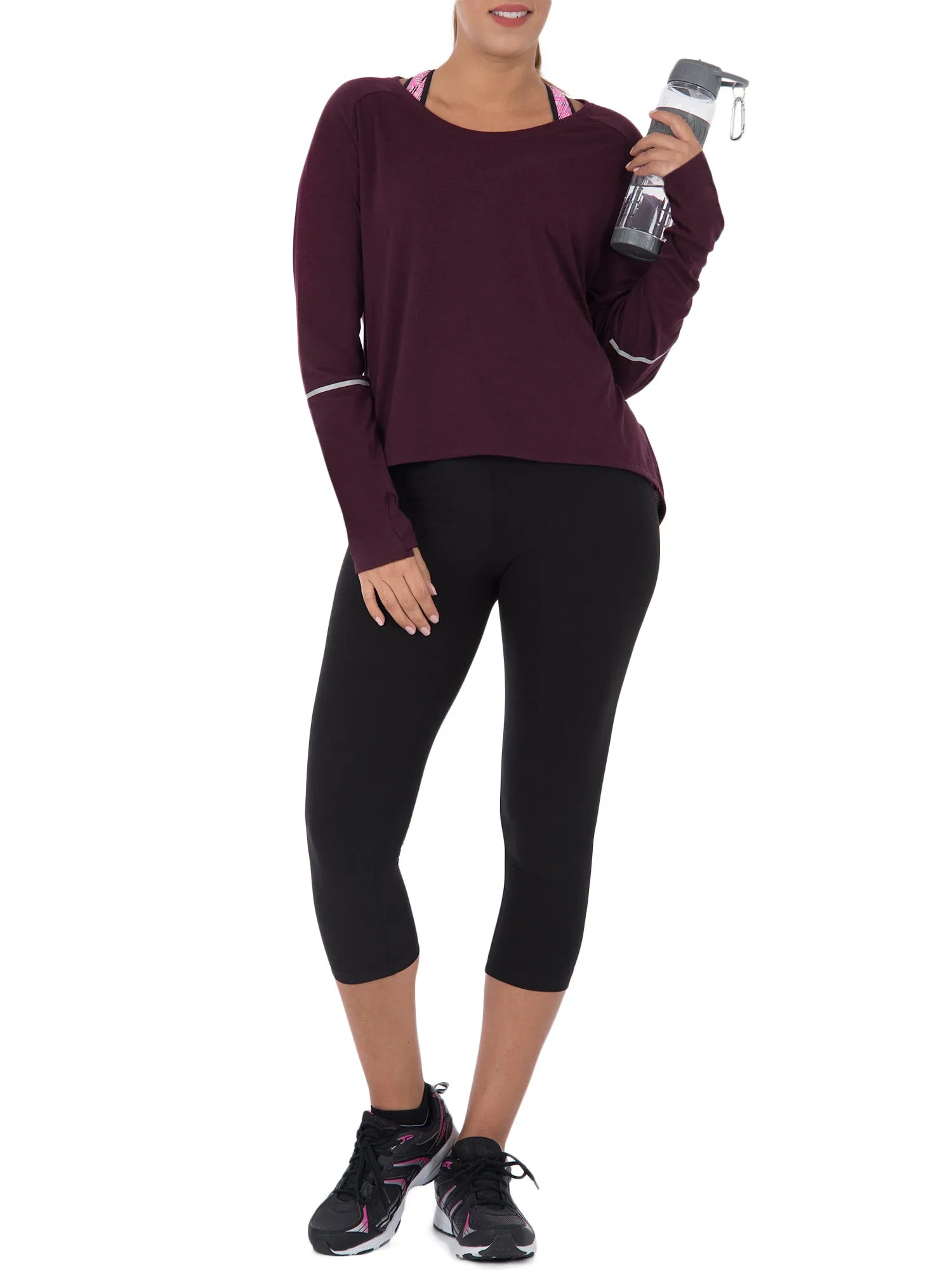 Women's Active Long Sleeve Tunic With Reflective Detail