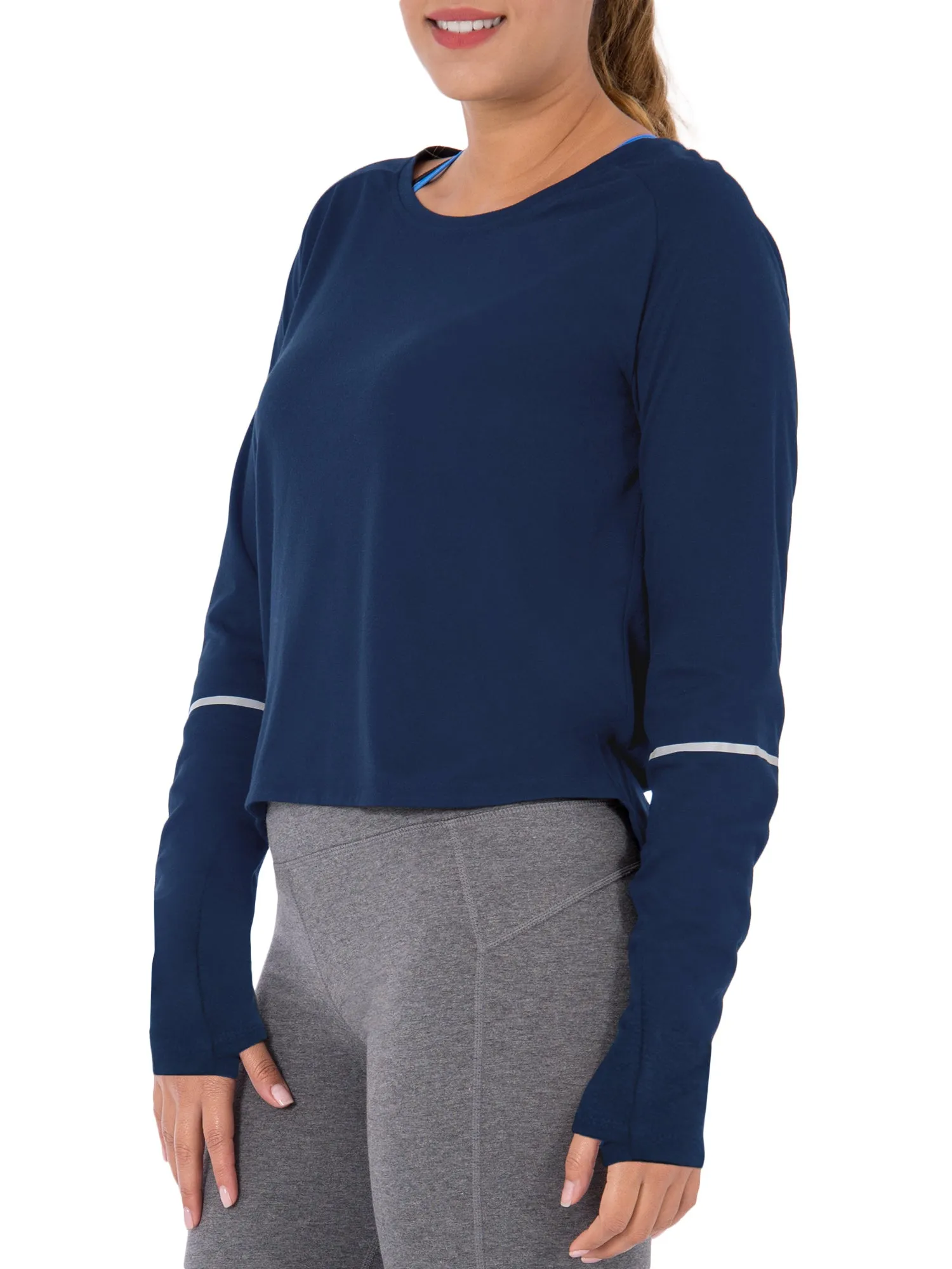 Women's Active Long Sleeve Tunic With Reflective Detail