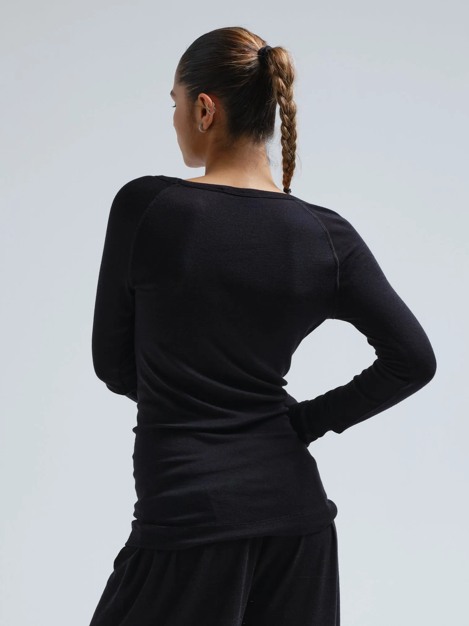 Woolen Jade | Merino wool - Black