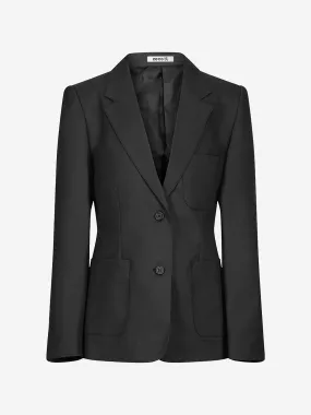 Zeco Girls School Fitted Eco Blazer in Black